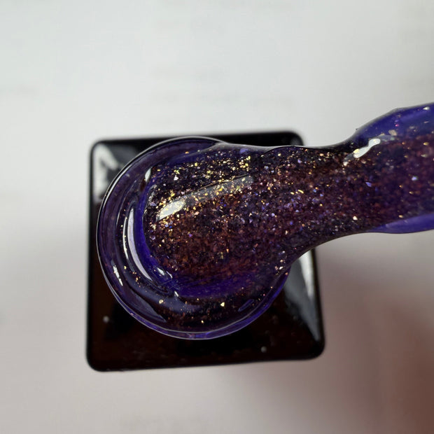 Purple Sparkle Gel Polish 10ml Hema & TPO Free