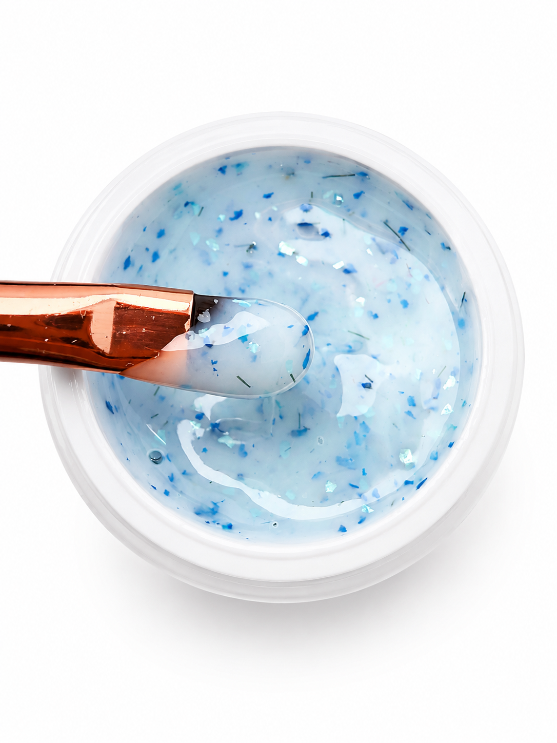 Milky Blue Flower Gel 15g HEMA & TPO Free