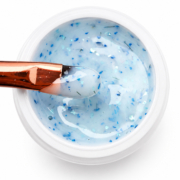 Milky Blue Flower Gel 15g HEMA & TPO Free