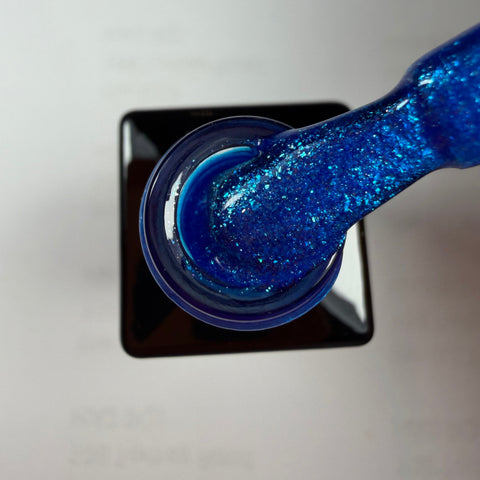 Blue Sparkle Gel Polish 10ml Hema & TPO Free