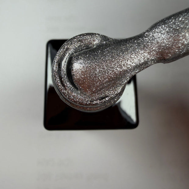 Silver Glitter Gel Polish 10ml Hema & TPO Free