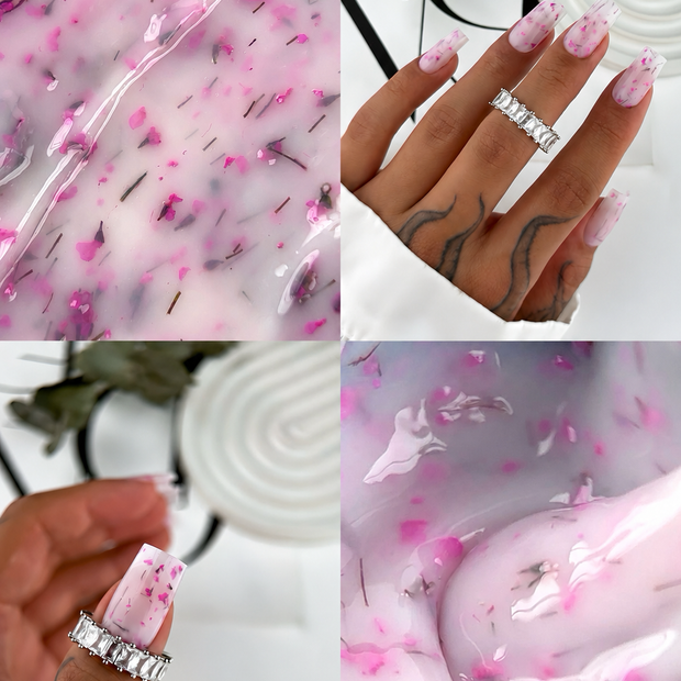 Milky Pink Flower Gel 15g HEMA & TPO Free